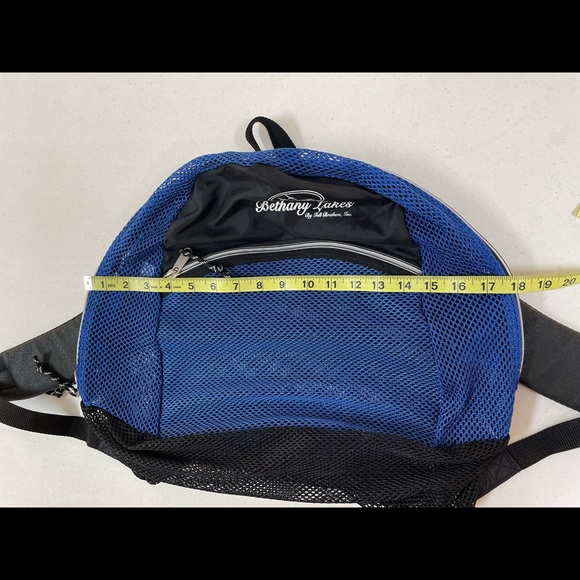 Blue & Black Lightweight Mesh Backpack - Picture 15 of 16